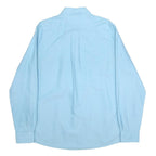 TOMMY HILFIGER Mens Blue Oxford Shirt L Button-Down Collar Cotton Classic Fit