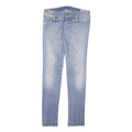 DIESEL Womens Slim Light Blue Denim Jeans Cotton Blend Zip W30 L34 Stylish