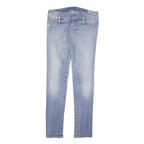 DIESEL Womens Slim Light Blue Denim Jeans Cotton Blend Zip W30 L34 Stylish
