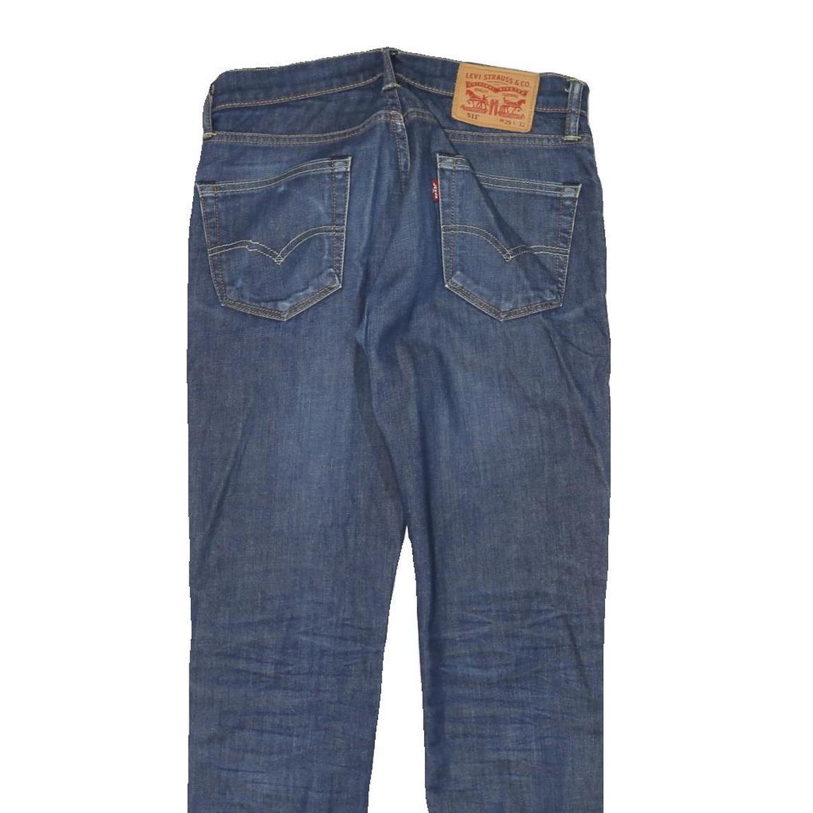 LEVI'S 511 Mens Slim Blue Denim Slim Jeans W29 L29 Zip Classic Fit