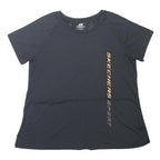 SKECHERS Womens Black Sport T-Shirt UK 14 Short Sleeve Crew Neck Performance