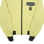 REFRIGIWEAR Mens Yellow & Black Bomber Jacket L Polyamide Plain Zip Casual