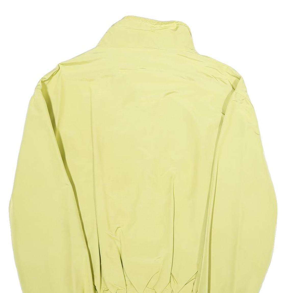 REFRIGIWEAR Mens Yellow & Black Bomber Jacket L Polyamide Plain Zip Casual