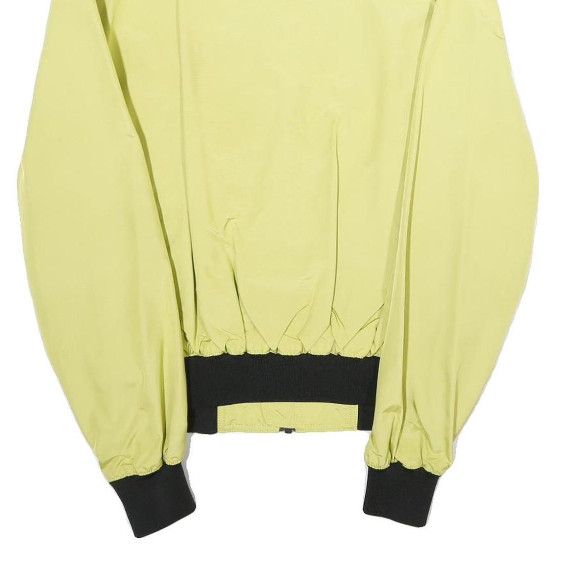 REFRIGIWEAR Mens Yellow & Black Bomber Jacket L Polyamide Plain Zip Casual