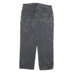 DICKIES Mens Jeans Black Regular Straight Denim Medium W36 L30 Workwear