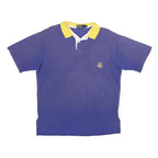 POLO RALPH LAUREN Mens Blue & Yellow Pocket Short Sleeve Polo Shirt M Classic