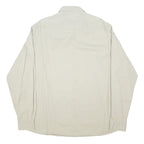 DOCKERS Mens White Button Down Shirt XL Classic Cotton Long Sleeve Casual