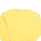 NAOMI BEE Womens Yellow Plain Pullover Jumper V-Neck Basic Knit S Lightweight