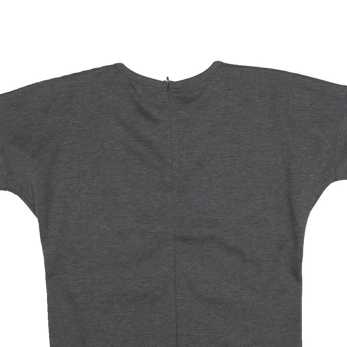 BANANA REPUBLIC Womens Grey Basic Top Short Sleeve Round Neck XS Casual Cotton