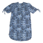 WHISTLES Womens Blue & Black Animal Print Day Dress Polyester Size M Short