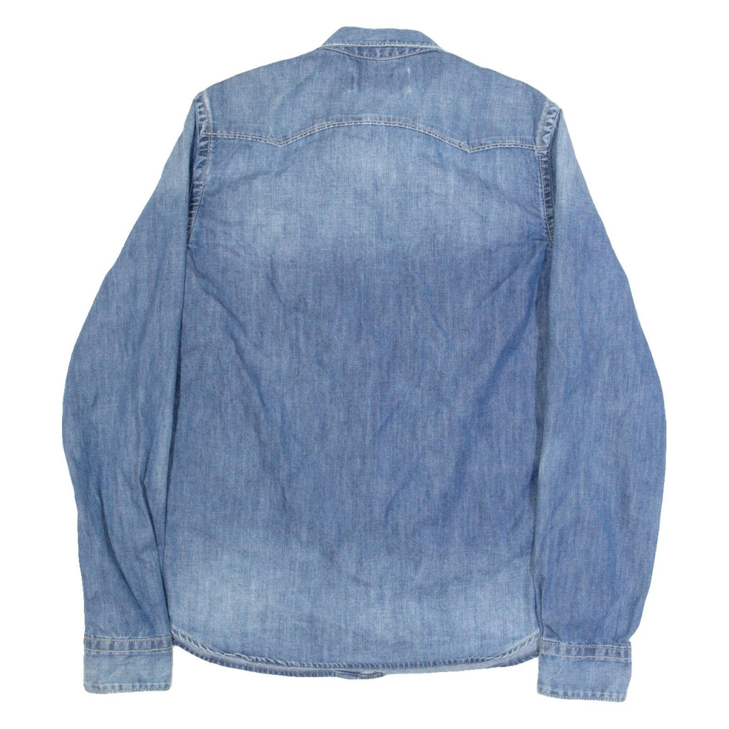 REPLAY Womens Denim Shirt Blue Long Sleeve M
