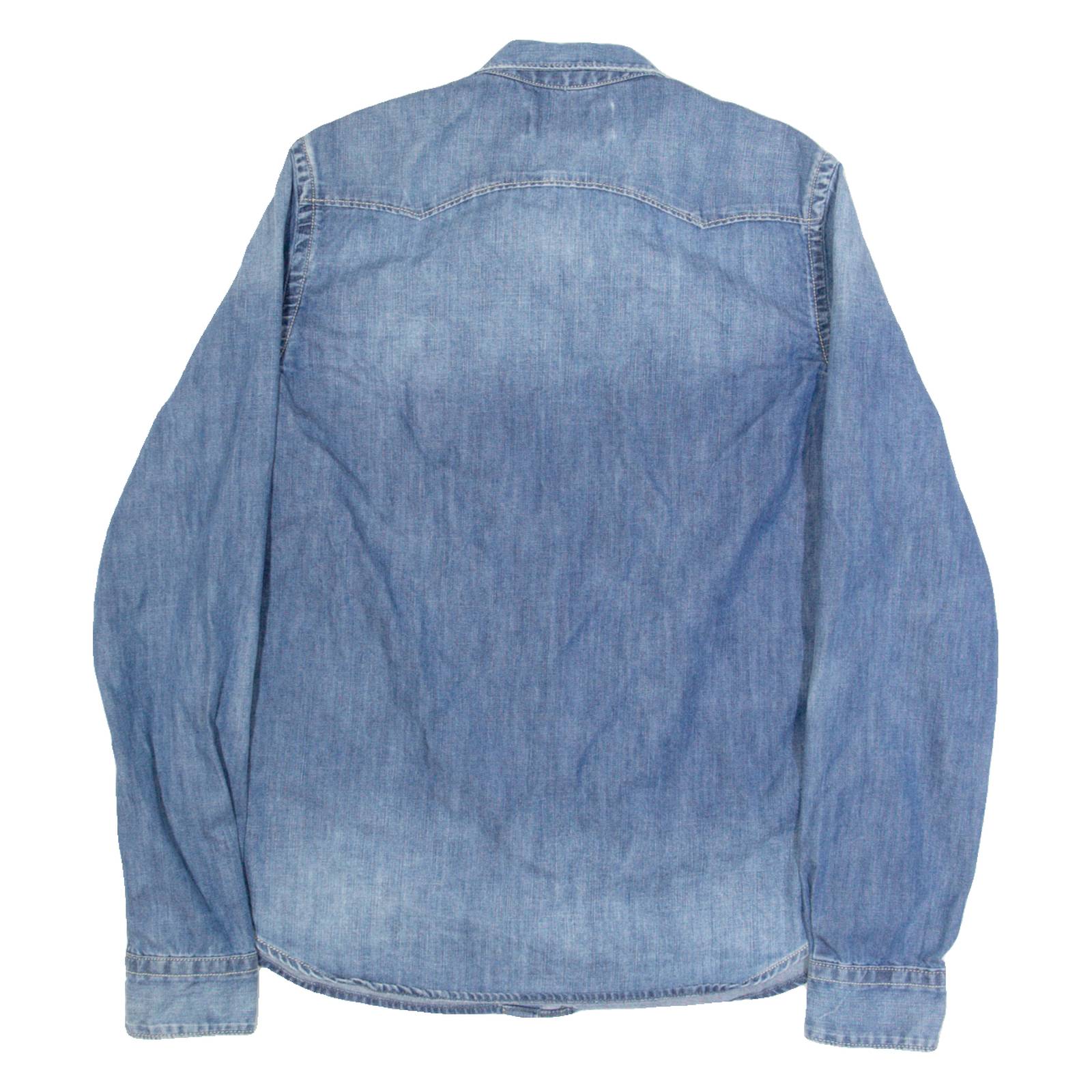 REPLAY Womens Denim Shirt Blue Long Sleeve M