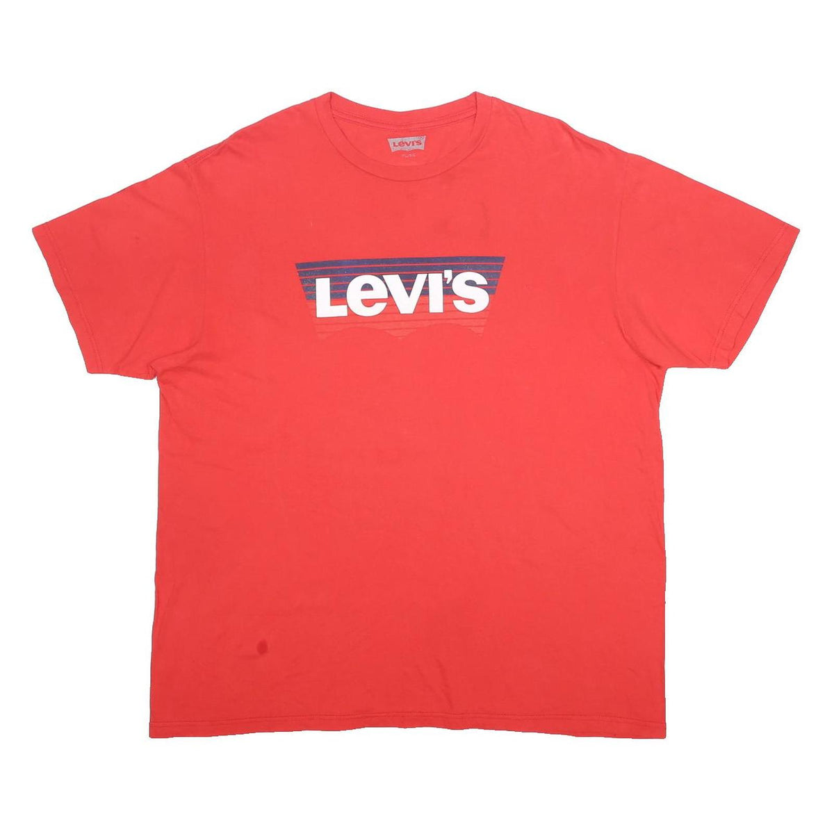 LEVI'S Mens Red Graphic T-Shirt XL Short Sleeve Crew Neck Cotton Blend