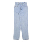 KEEP Womens Jeans Blue Regular Straight Denim Light W22 L30 Cotton Blend Zip