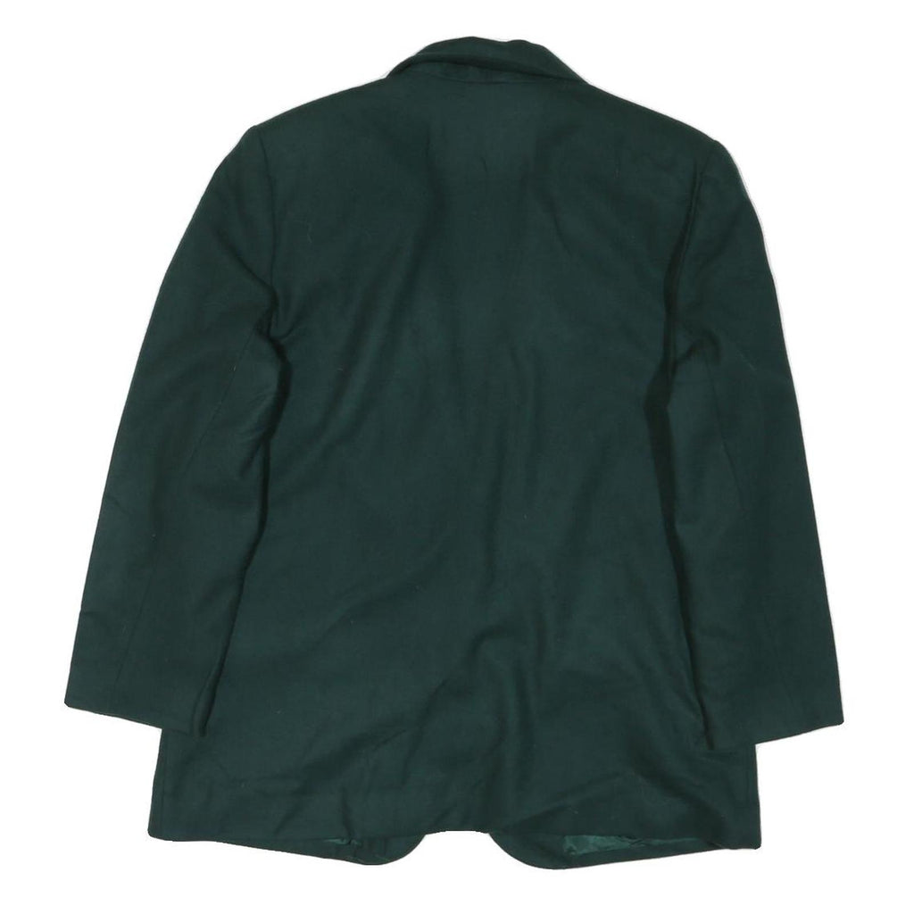 SAG HARBOR Womens Green Wool Blazer Jacket UK 12 Button Classic Tailored