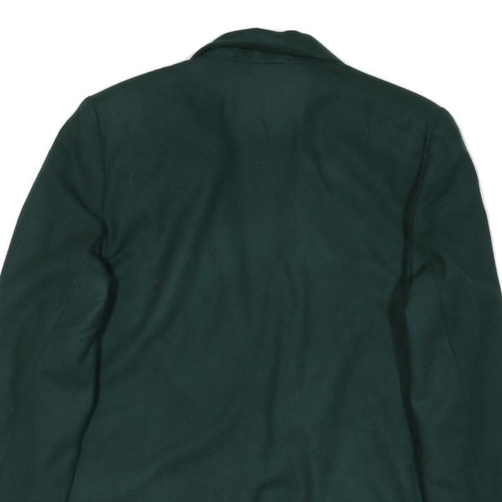 SAG HARBOR Womens Green Wool Blazer Jacket UK 12 Button Classic Tailored