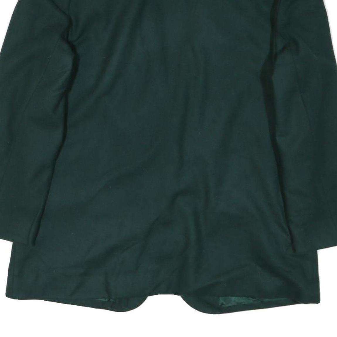 SAG HARBOR Womens Green Wool Blazer Jacket UK 12 Button Classic Tailored