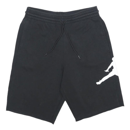 AIR JORDAN Mens Shorts Black S W29 Sports Casual Cotton Blend Drawstring