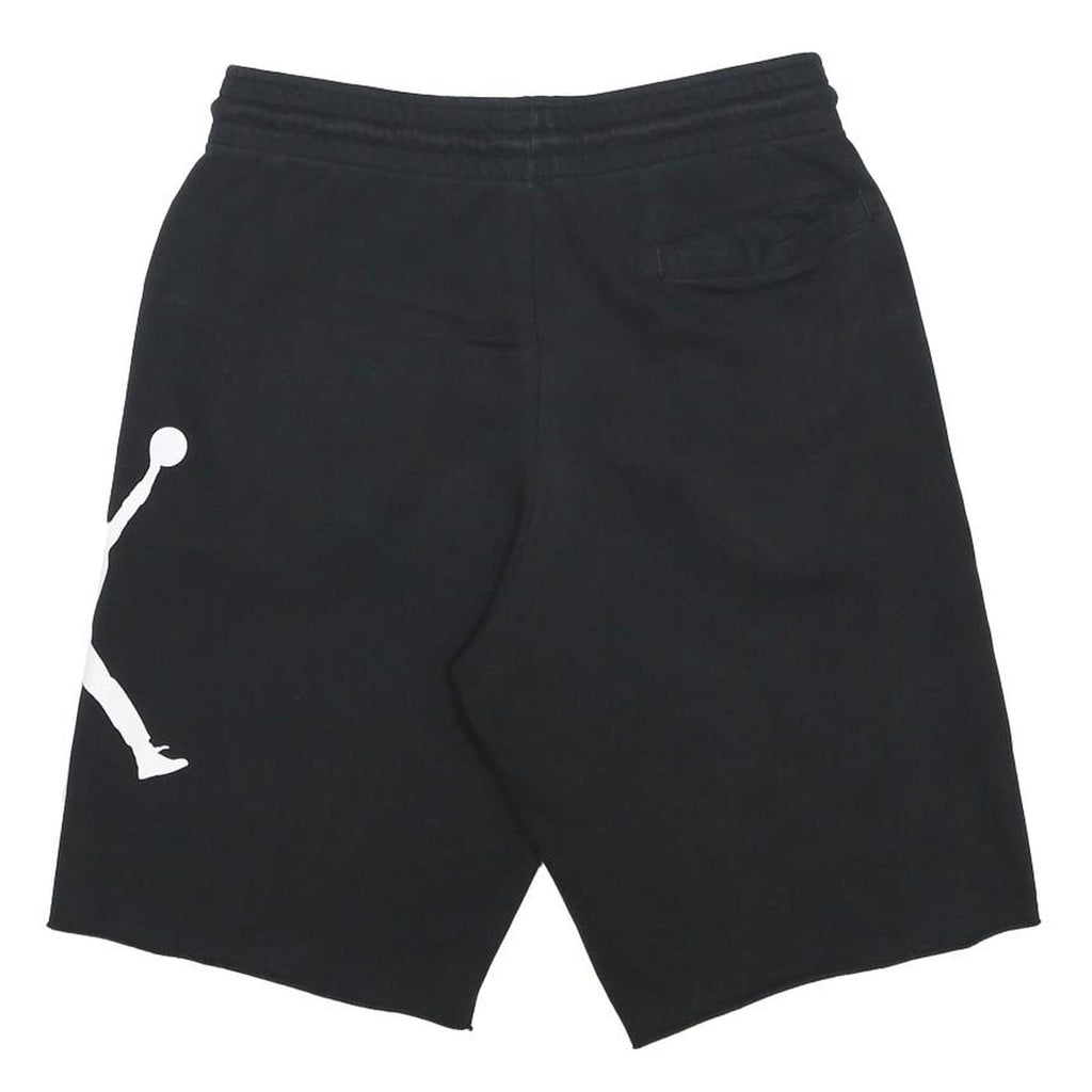 AIR JORDAN Mens Shorts Black S W29 Sports Casual Cotton Blend Drawstring
