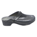 Mens Leather Mule Slip-On Clogs Black UK 13 Comfortable Easy Wear Footwear