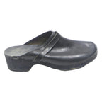 Mens Leather Mule Slip-On Clogs Black UK 13 Comfortable Easy Wear Footwear