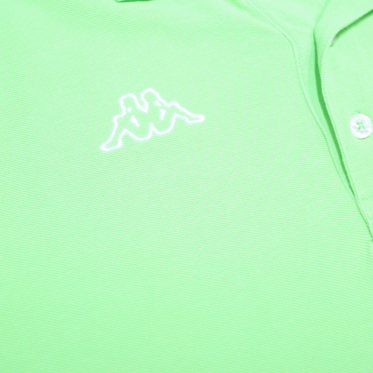 KAPPA Mens Green Short Sleeve Plain 2XL Cotton Polo Shirt Casual Fit