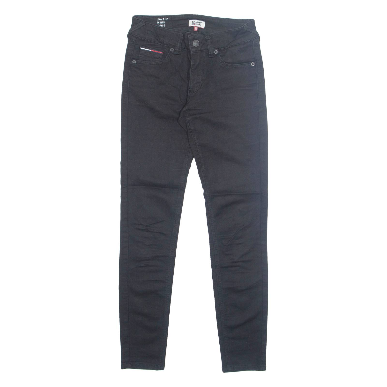 TOMMY HILFIGER Womens Jeans Black Regular Skinny W25 L30