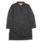 KALIKO Womens Black Button Jacket UK 12 Polyamide Blend Plain Classic Stylish