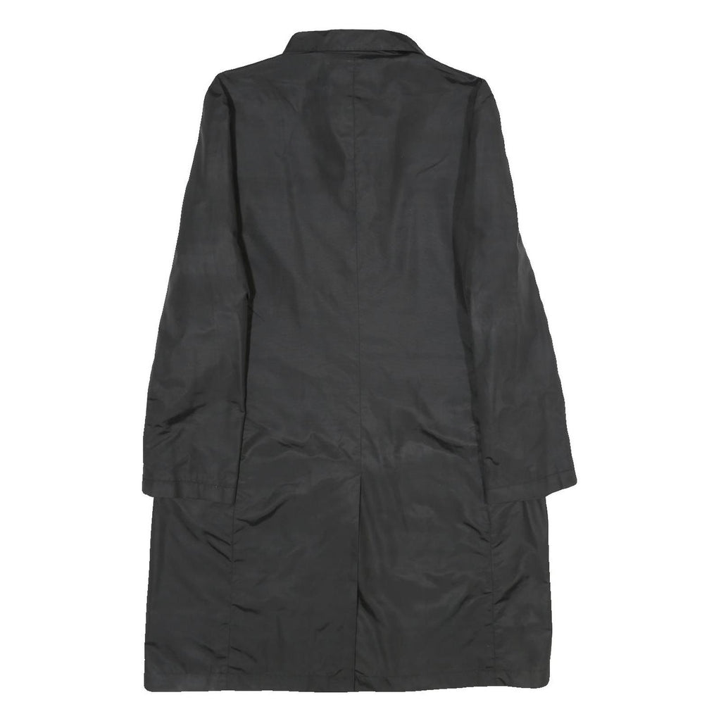 KALIKO Womens Black Button Jacket UK 12 Polyamide Blend Plain Classic Stylish