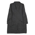 KALIKO Womens Black Button Jacket UK 12 Polyamide Blend Plain Classic Stylish