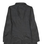 KALIKO Womens Black Button Jacket UK 12 Polyamide Blend Plain Classic Stylish