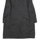 KALIKO Womens Black Button Jacket UK 12 Polyamide Blend Plain Classic Stylish