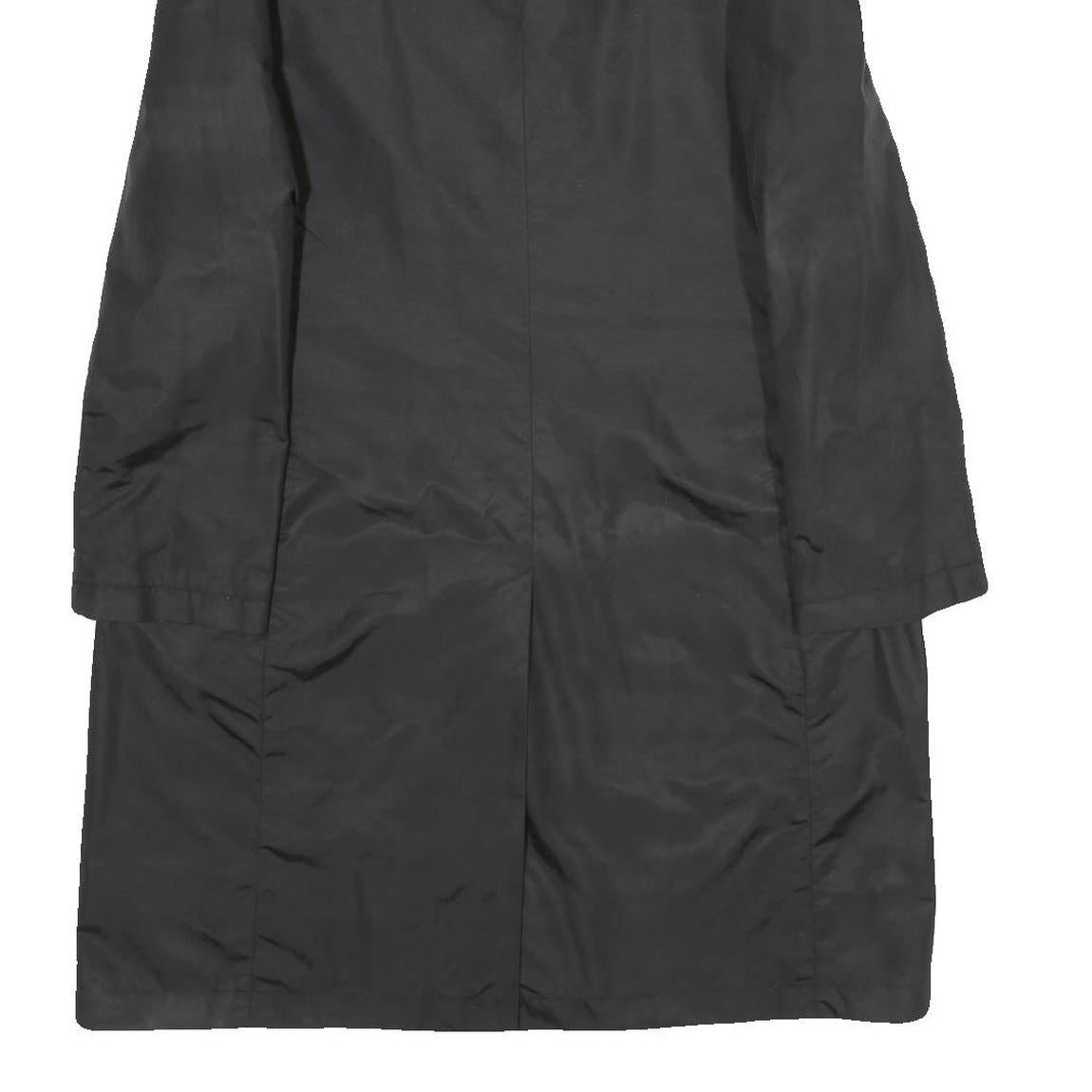 KALIKO Womens Black Button Jacket UK 12 Polyamide Blend Plain Classic Stylish