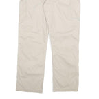 CARHARTT Mens Relaxed Beige Cotton Blend Zip Trousers W38 L32 Casual Workwear
