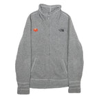 THE NORTH FACE Womens Grey Jacket M Polyester Plain Zip Outdoor Casual Warm