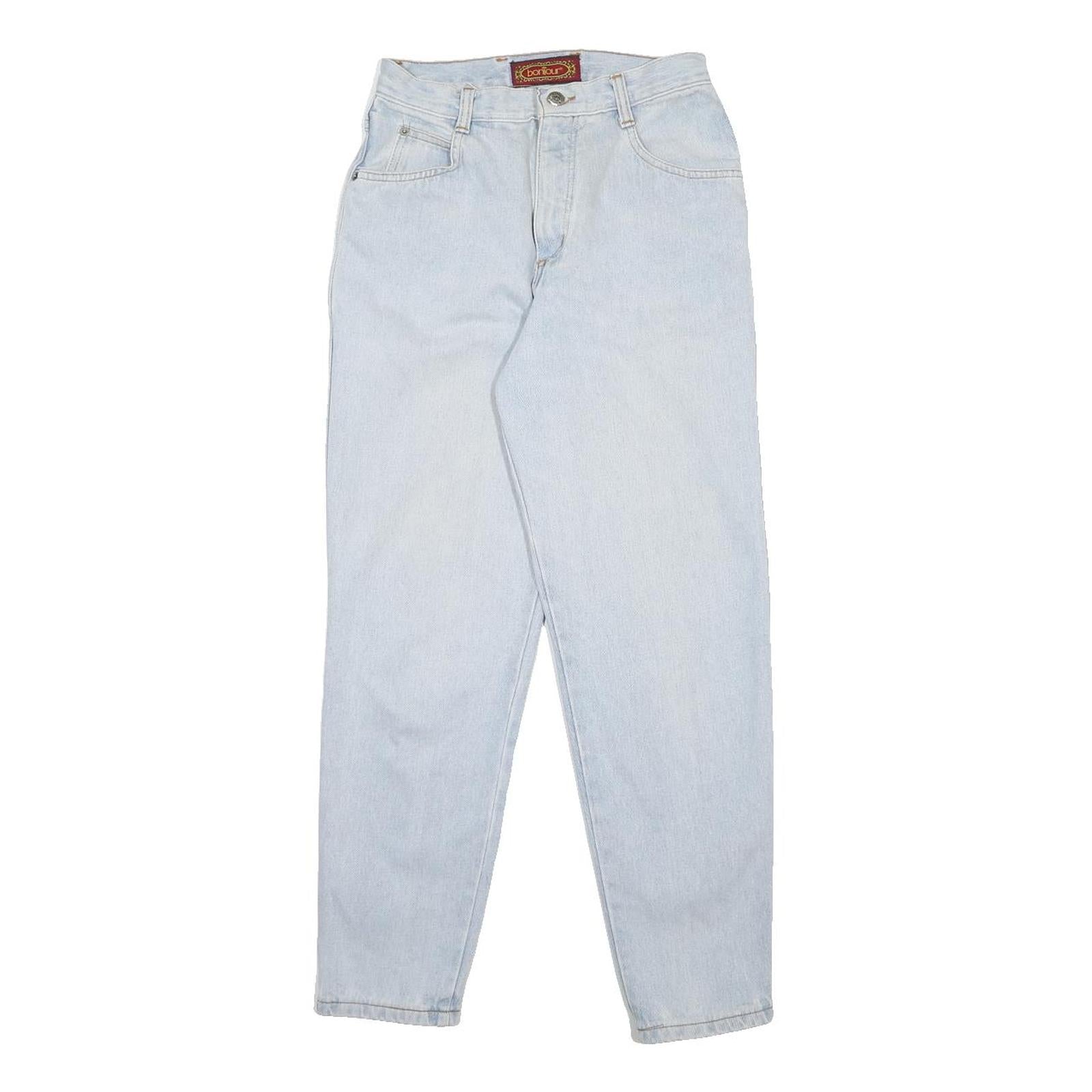 BONJOUR Womens Jeans Light Blue Regular Straight Denim W26 L27 Classic Fit