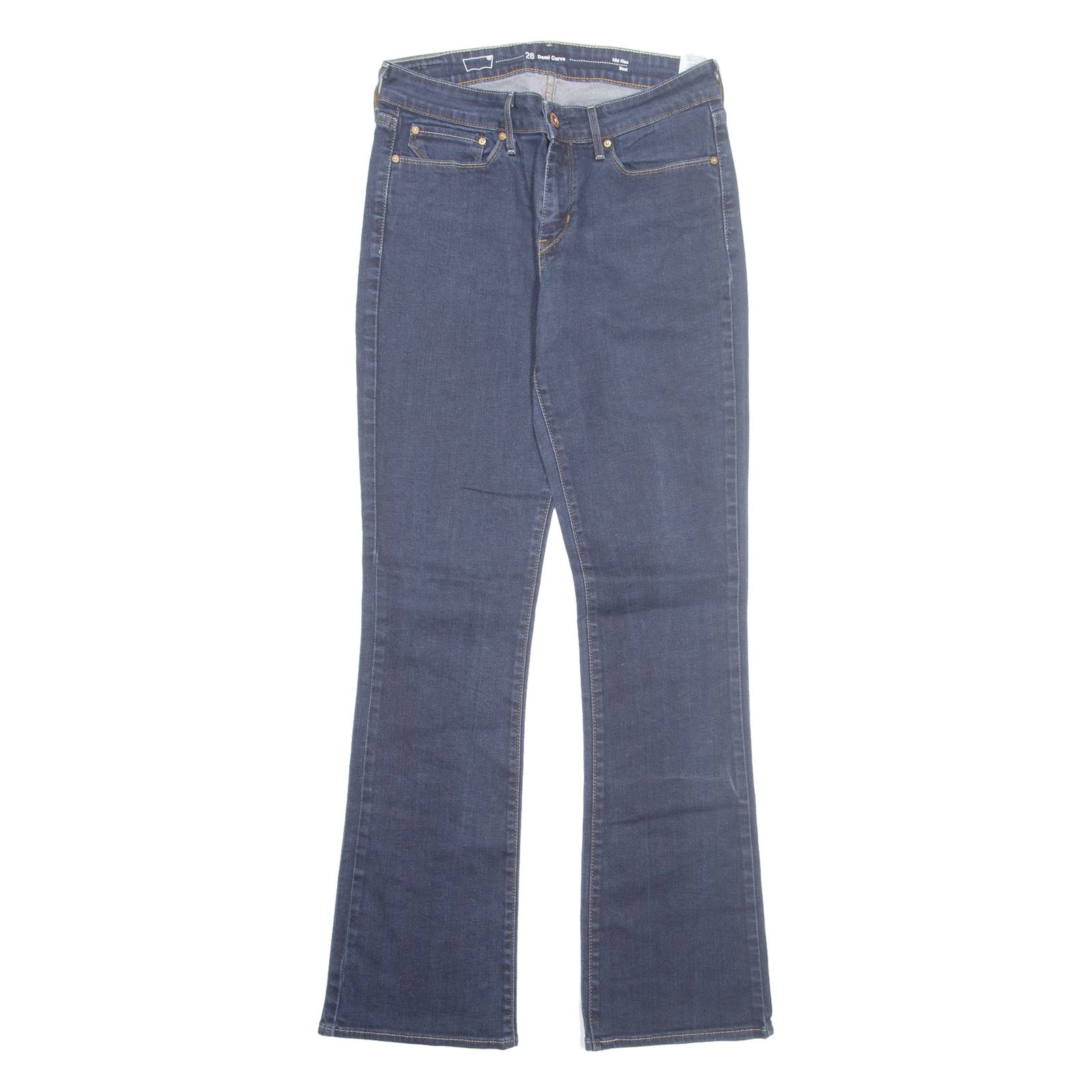 LEVI'S Womens Jeans Blue Regular Straight W28 L21