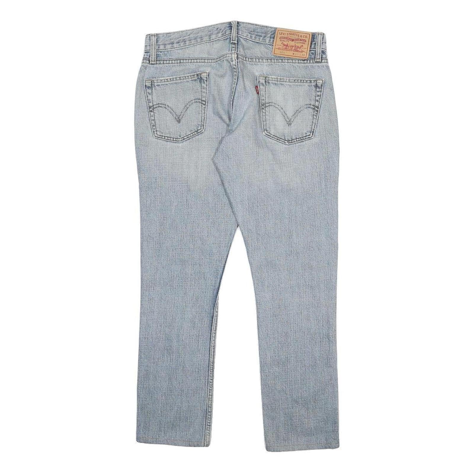 LEVI'S 514 Mens Jeans Blue Slim Straight Denim Medium W30 L27 Classic Zip