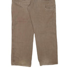 DICKIES Mens Jeans Brown Regular Straight Denim Light W40 L30 Workwear Casual