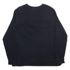 NIKE Mens T-Shirt Black Long Sleeve XL