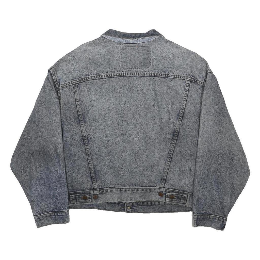LEVI'S Mens Blue Denim Denim Jacket L Button Plain Classic Iconic