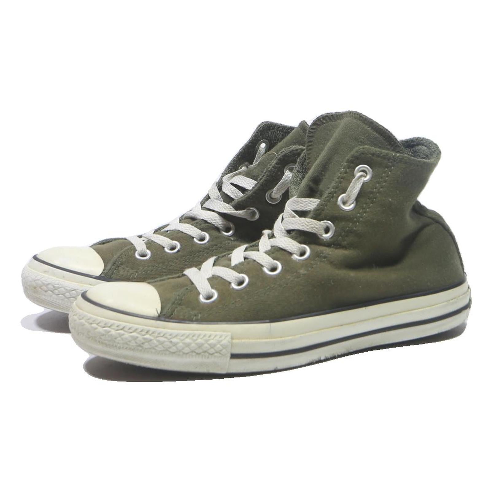 CONVERSE Chuck Taylor All Star Womens High Top Trainers Green Canvas UK 5.5