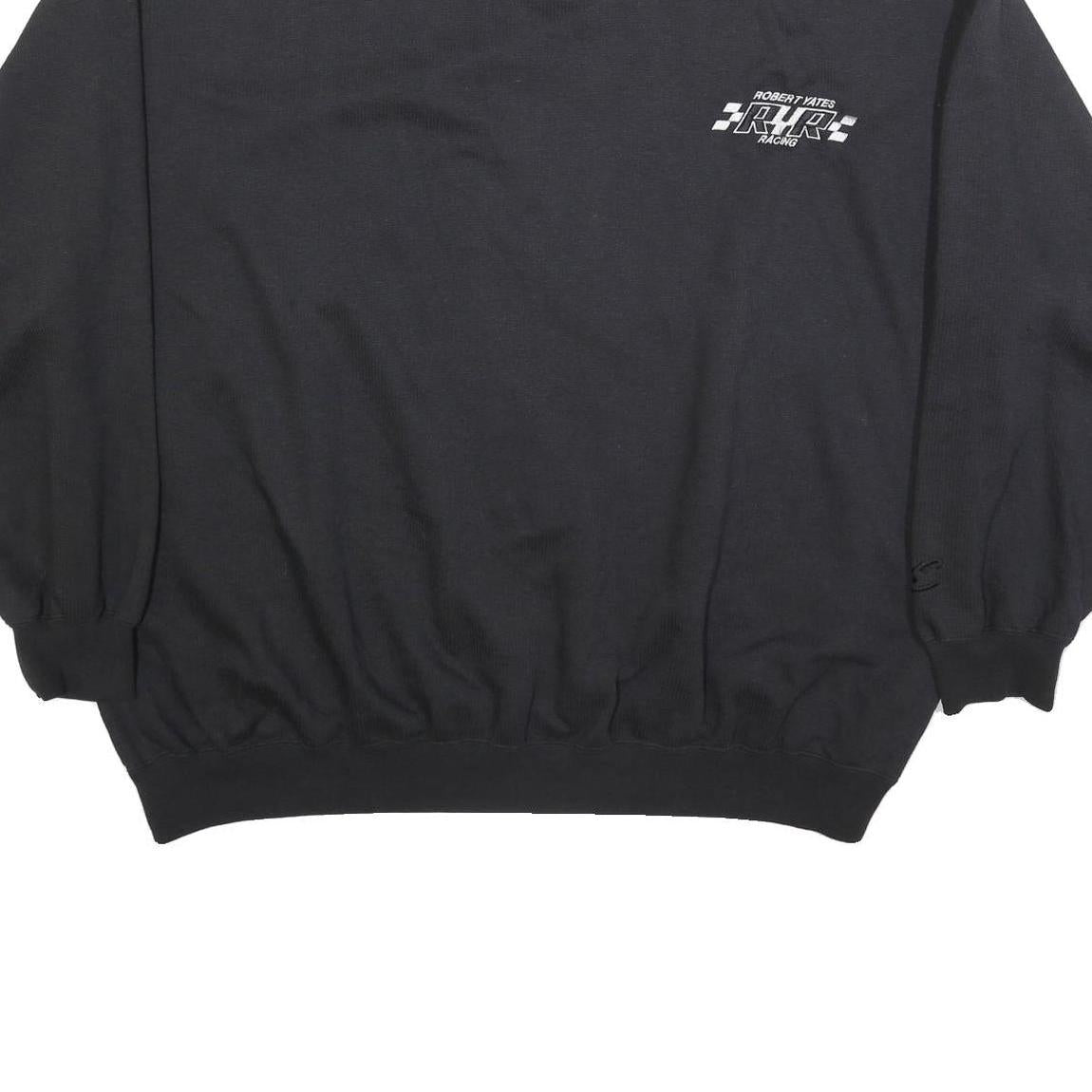 CHASE AUTHENTICS Mens Black Robert Yates Racing Crew Neck 2XL Sweatshirt