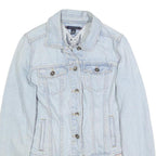 TOMMY HILFIGER Womens Blue Cotton Denim Button Jacket S Casual Lightweight
