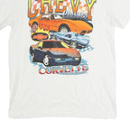 CHEMISTRY Mens White Chevrolet Chevy Classics Graphic T-Shirt M Short Sleeve