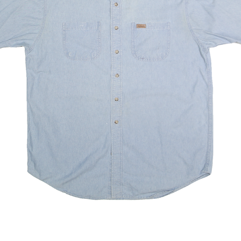 CARHARTT Mens Blue Cotton Blend Shirt XL Button Down Casual Workwear