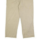 DICKIES Mens Cotton Blend Beige Relaxed Straight Trousers W36 L27 Workwear