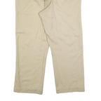DICKIES Mens Cotton Blend Beige Relaxed Straight Trousers W36 L27 Workwear