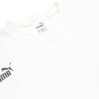 PUMA Mens White Crew Neck 2XL Cotton Blend Pullover Sweatshirt Lightweight