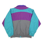 JEAN JACQUES BENSON Mens Purple & Teal Vintage Windbreaker Jacket L Polyester